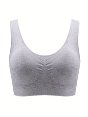 Seamless Ribbed Sports Bra