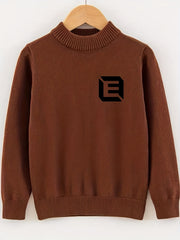 Men's Casual Knitted Sweater Mid Stretch Crew Neck Pullover
