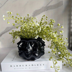 Abstract Faceted Planter Pot Head Succulent Pot