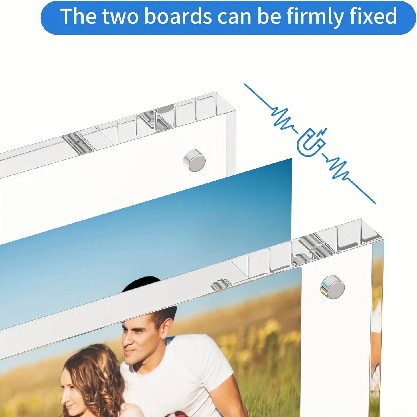 Acrylic Picture Frame 10x16 Clear Double Sided Photo Display