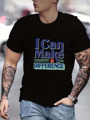 Men's Graphic Active T-shirt for Summer