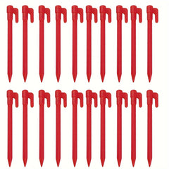 20PCS Plastic Tent Pegs Nail Camping Stakes Windproof Beach Mat Nails
