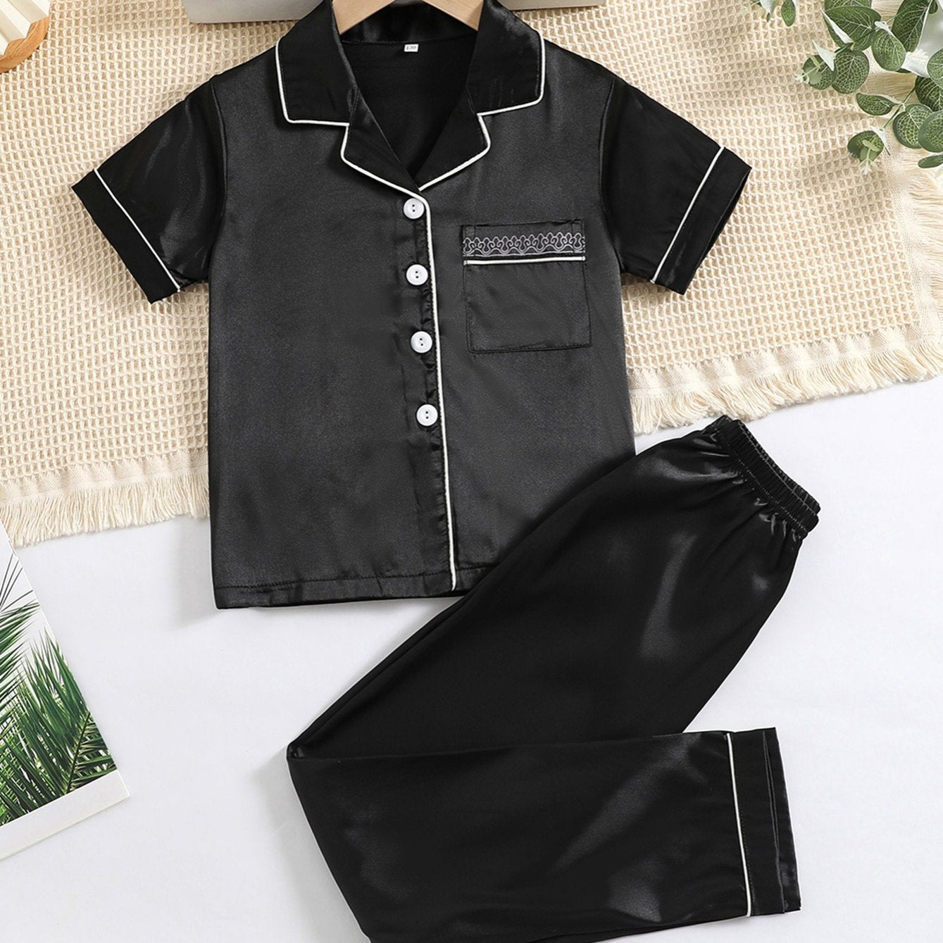 Boys Short Sleeve Pajamas Set