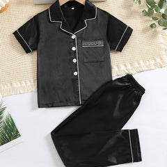 Boys Short Sleeve Pajamas Set