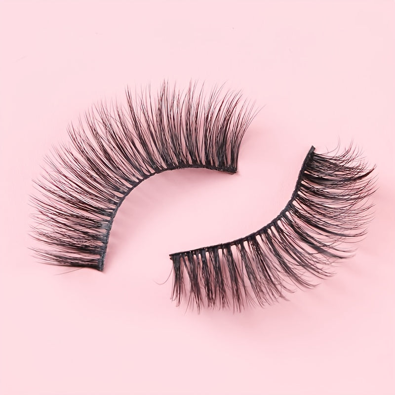 5 Pairs Natural Faux 3D Mink Lashes for Thick & Fluffy Look