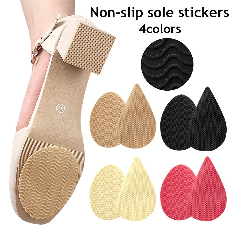 2Pcs High Heels Shoes Mat, Non Slip Rubber Wear Resistant