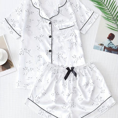 Floral Print Pajama Set Women's Sleepwear