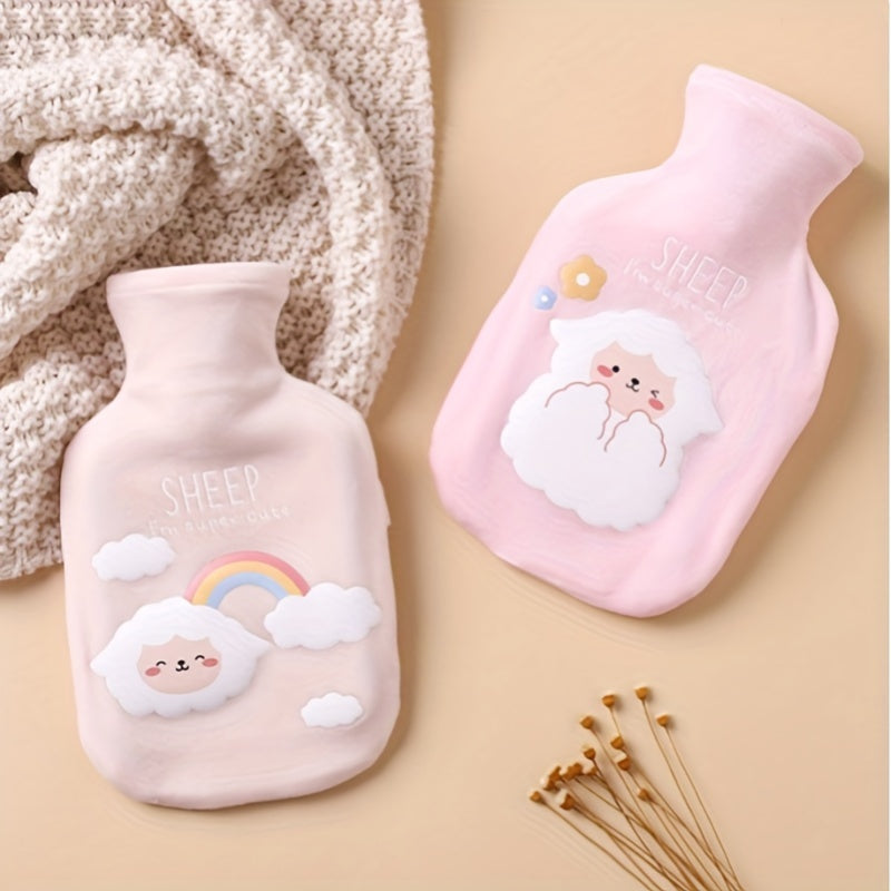 Rainbow Sheep Hot Water Bag Thickened Rubber Liner Portable Warm Water Bag