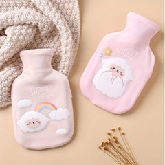 Rainbow Sheep Hot Water Bag Thickened Rubber Liner Portable Warm Water Bag