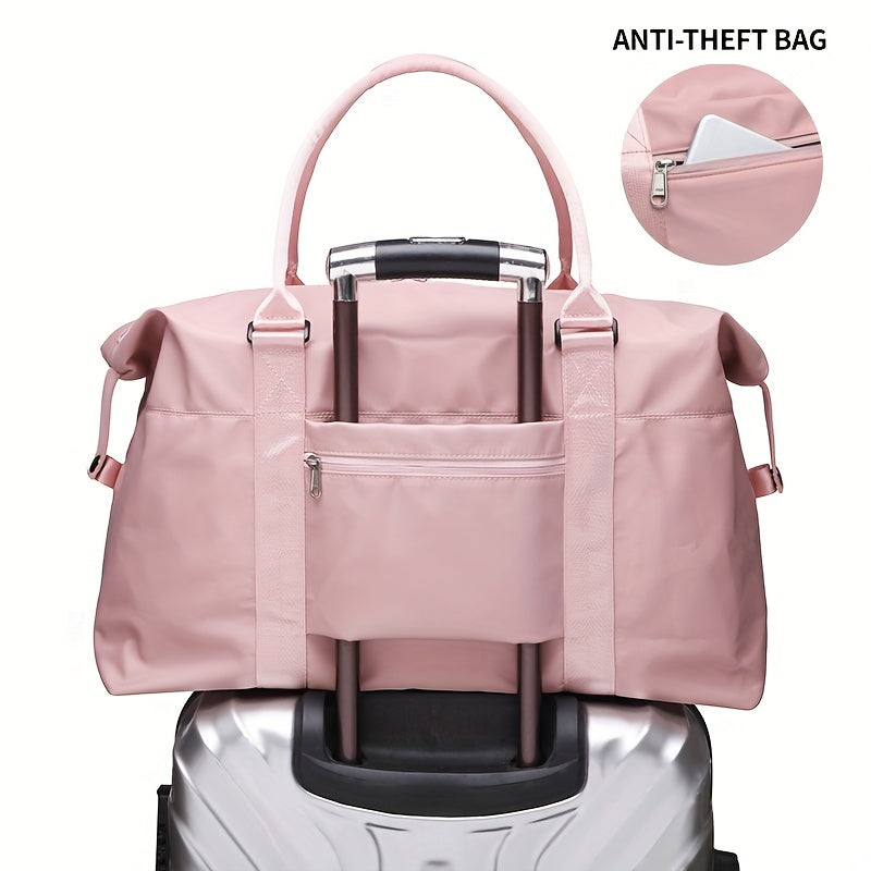 Portable Sports Travel Bag With Small Wash Bag Large Capacity Handbag