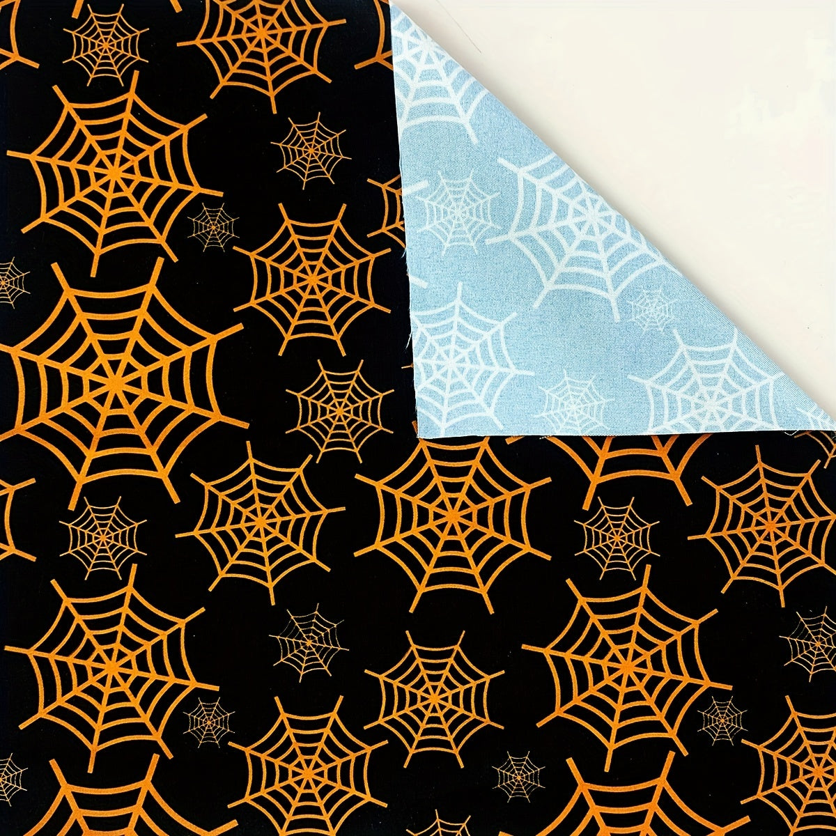 5pcs Halloween Polyester Fabric For Quilting Sewing DIY Craft