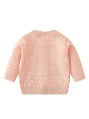 Baby Girls Button Sweater Cardigan for Spring Autumn Winter