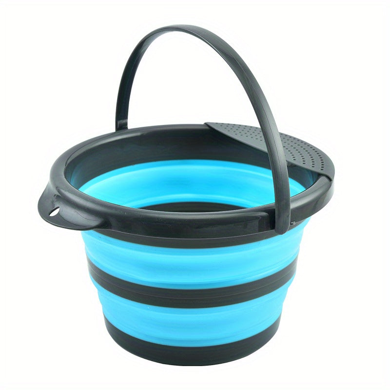 Portable 5L Water Bucket for Camping and Picnics - Foldable and Lightweight