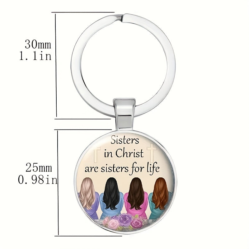 Sister & Girls Retro Key Chain for Backpacks & Jewelry