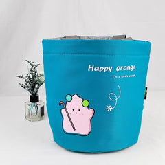 Round Insulated Lunch Bag Leakproof Freezable Office Work School Picnic Beach