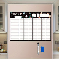 Magnetic A3 Month Planner Refrigerator Sticker Erasable Whiteboard