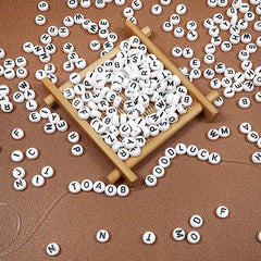 100pcs Mixed Letter Acrylic Beads for Jewelry Making