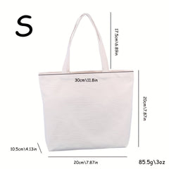 Thickened Canvas Portable Shopping Bag Blank DIY