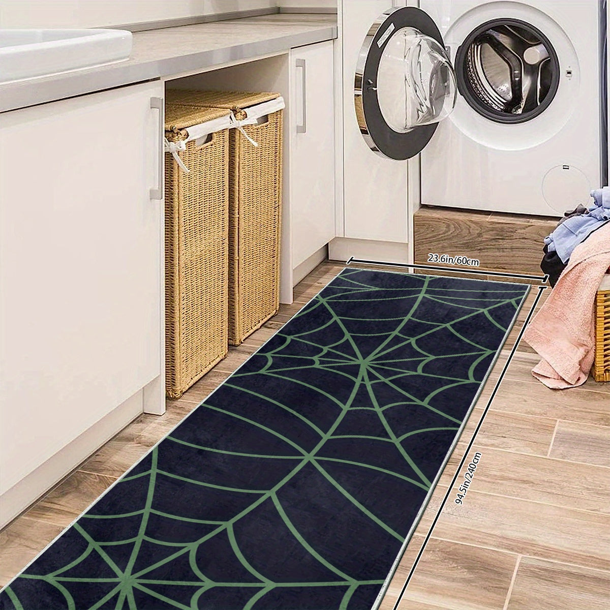 Soft Laundry Room Rug Hallway Rug Kitchen Mat Non Slip Machine Washable