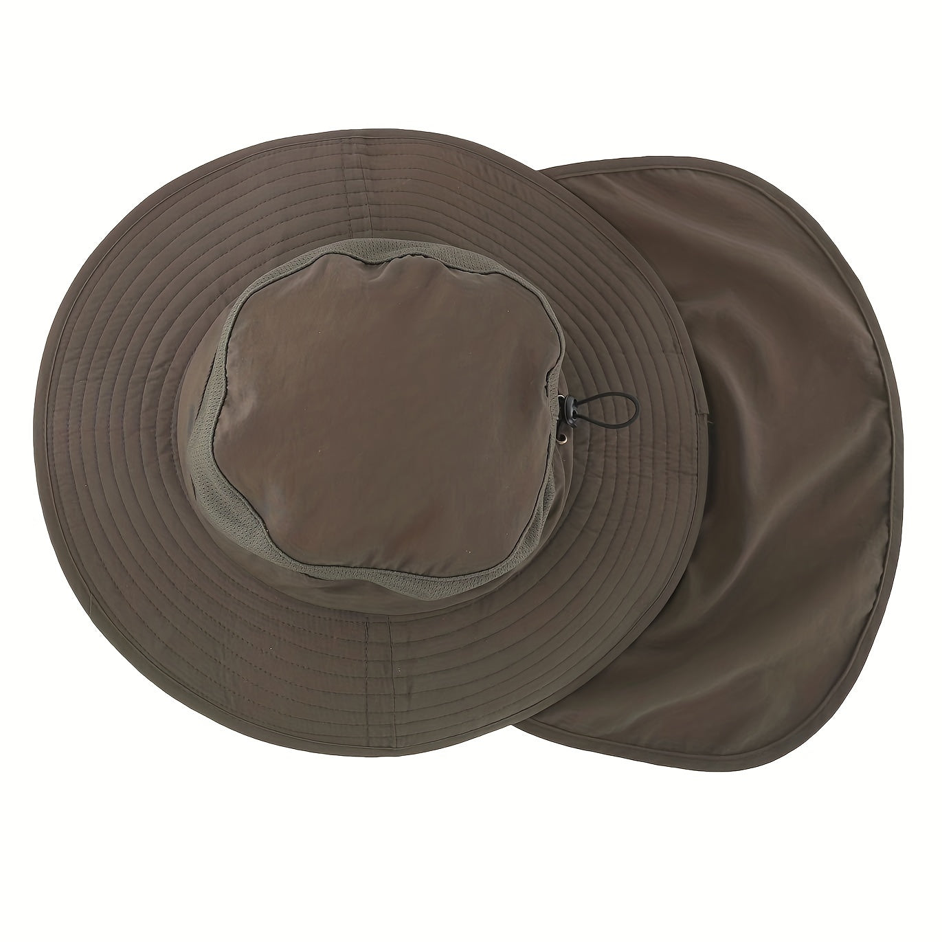Outdoor UPF50 Sunscreen Mesh Hat With Wide Brim