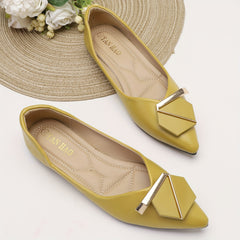 Geometric Decor Slip-On Flat Shoes for Women