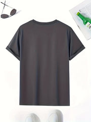 Men's Casual Stretch Tee for Outdoor Summer Wear