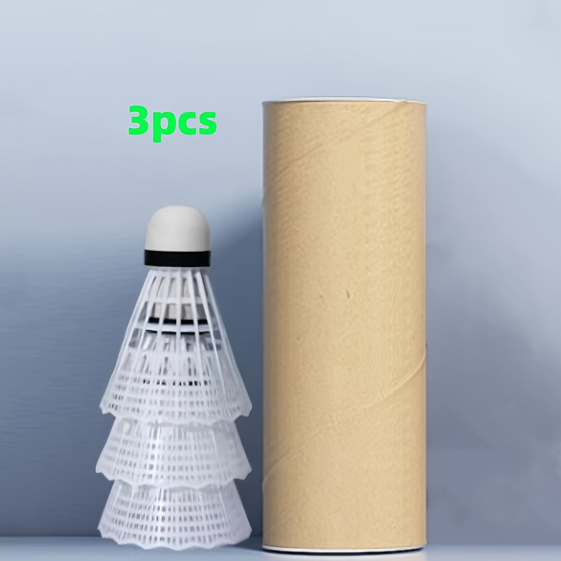 3pcs Durable Badminton Shuttlecocks Indoor Outdoor Training Nylon Material