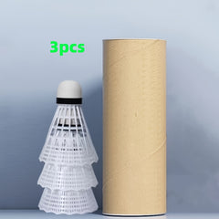3pcs Durable Badminton Shuttlecocks Indoor Outdoor Training Nylon Material
