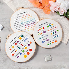 3pcs DIY Small Flower Embroidery Tool Set for Adults Beginners Kids