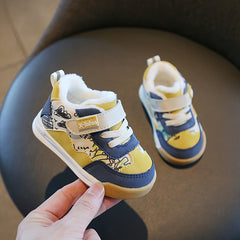 Warm Fleece Baby Boys Sneakers Lightweight Non Slip Shoes for Outdoor Walking