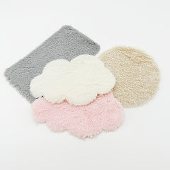 2pcs Mini Dollhouse Carpet Microfiber Grey Ivory Pink Ka...