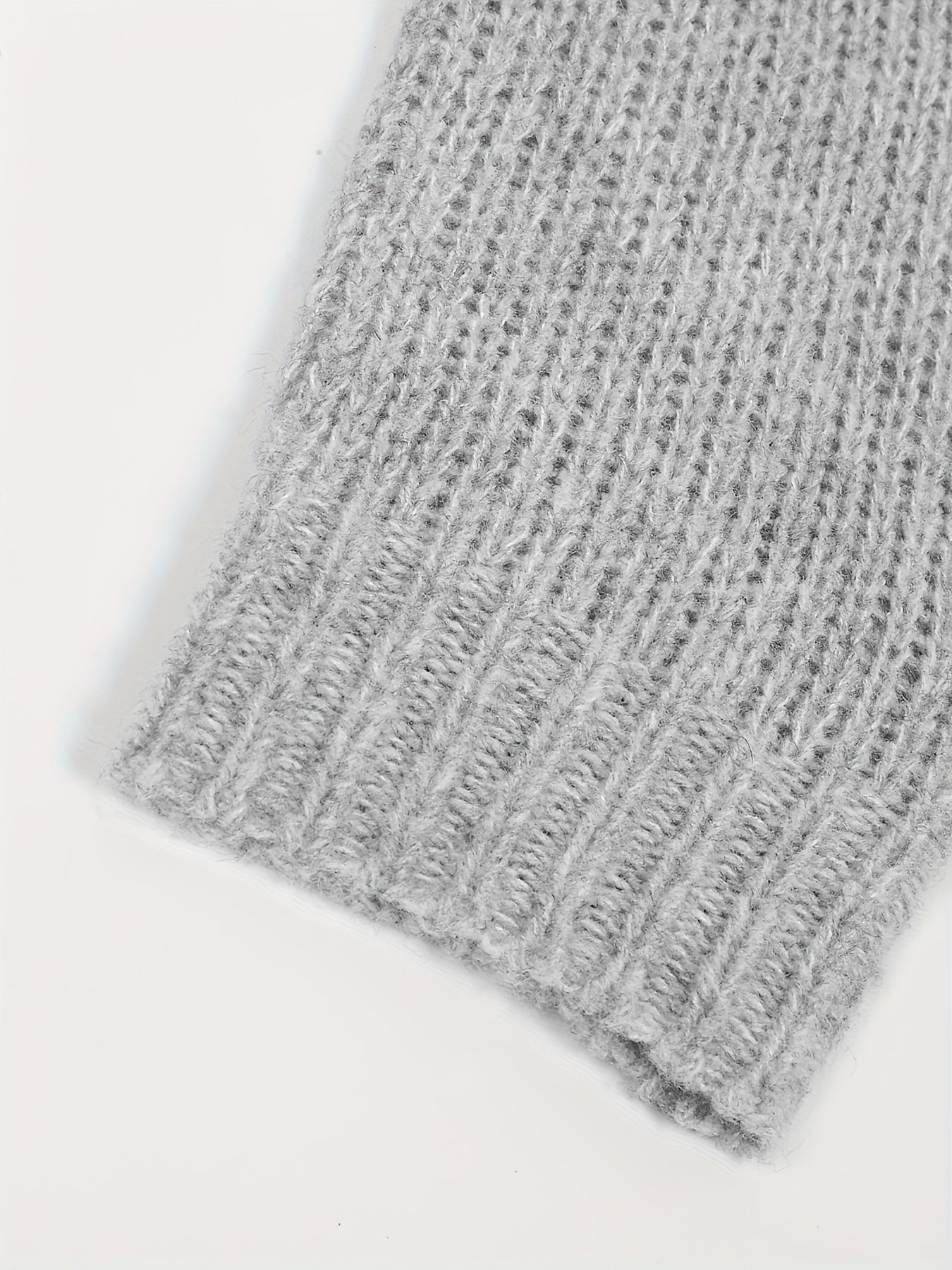 Classic V Neck Knit Sweater Long Sleeve