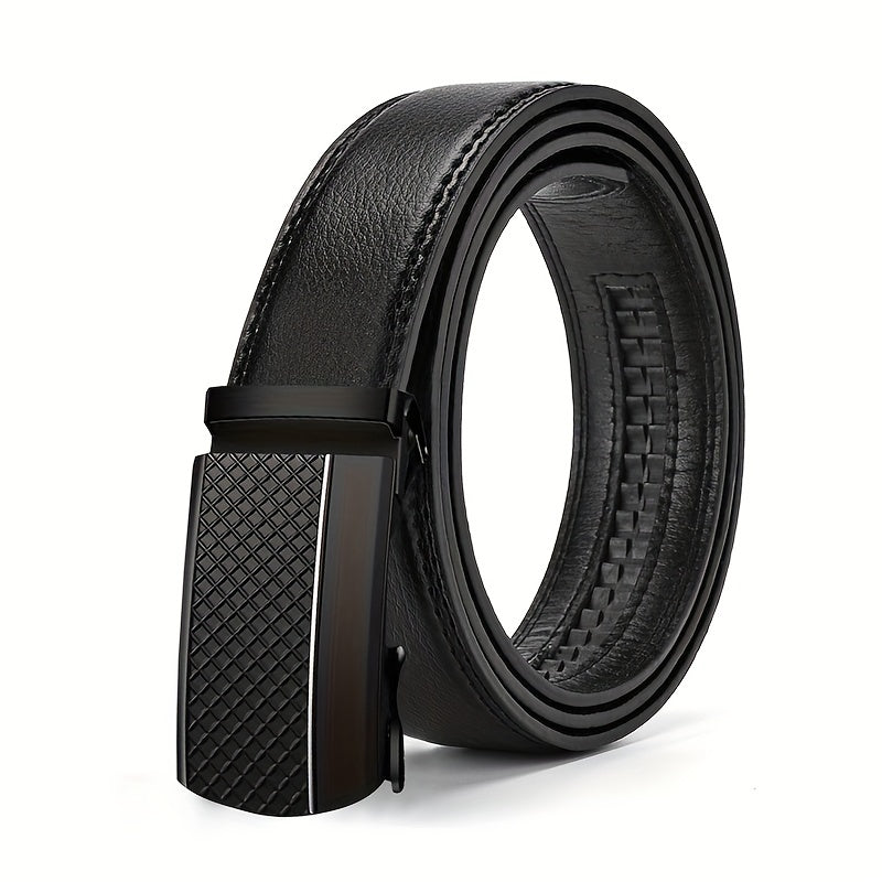 Men's PU Leather Business Casual Automatic Buckle Belt