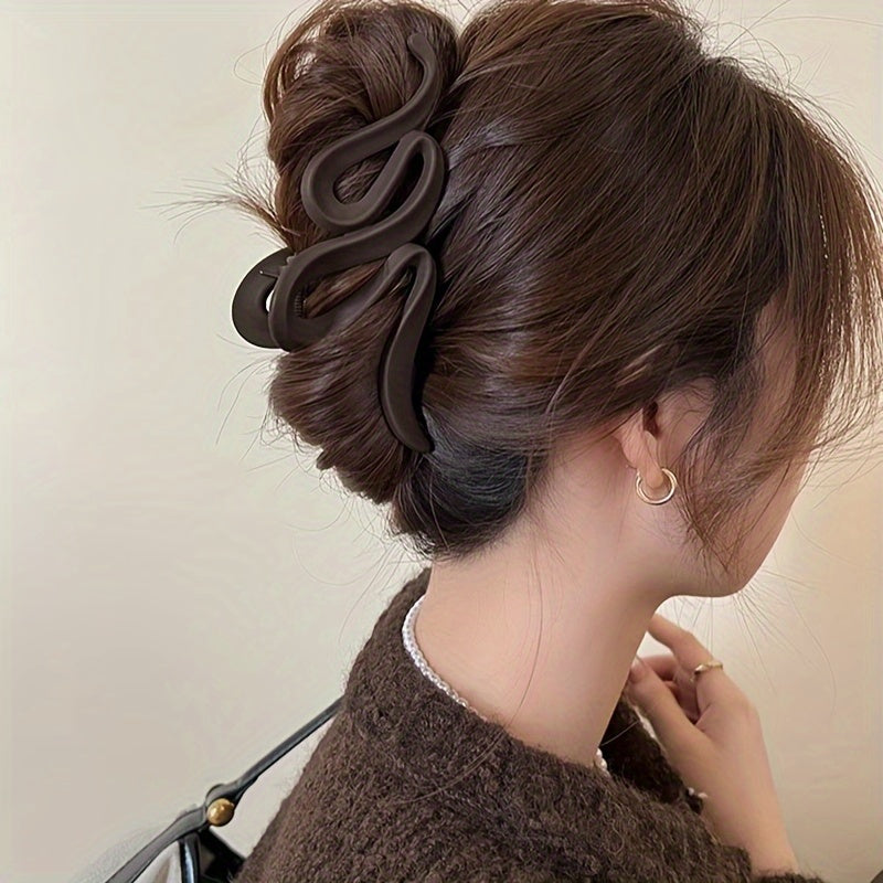 Matte Snake Hair Claw Clip for Women Girls Daily Party Outdoor Decors