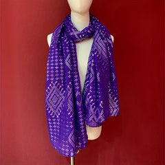 Purple Hot Stamping Scarf Vintage Shawl Women Hijab Ramadan He