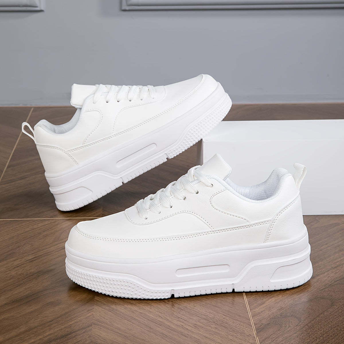 Women's Thick Bottom Skate Shoes Heightening Sneakers
