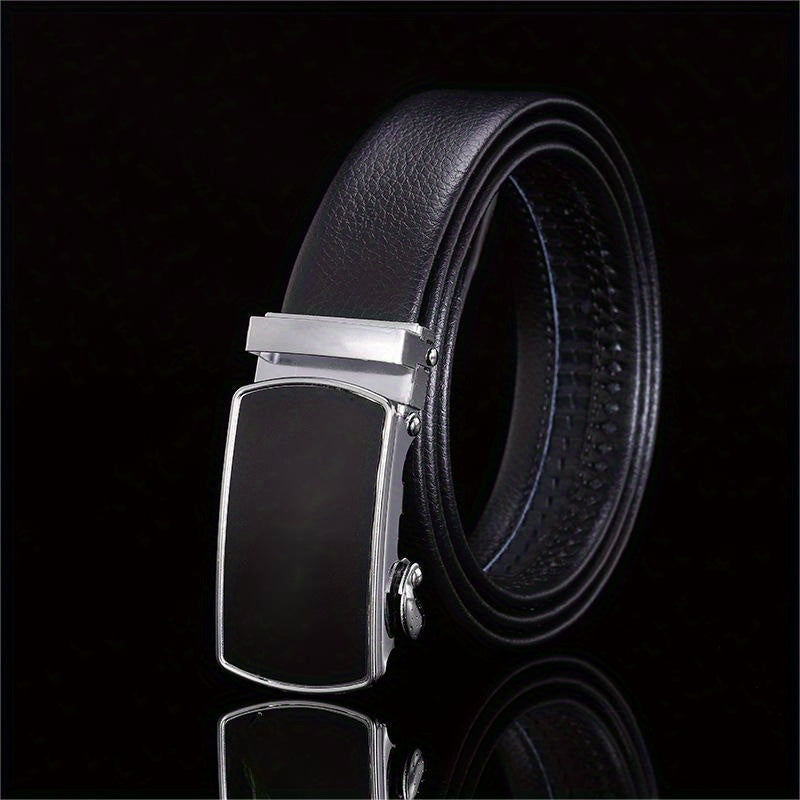 High Leather Men's Belt Business Casual Sports Car Automatic Buckle Belt