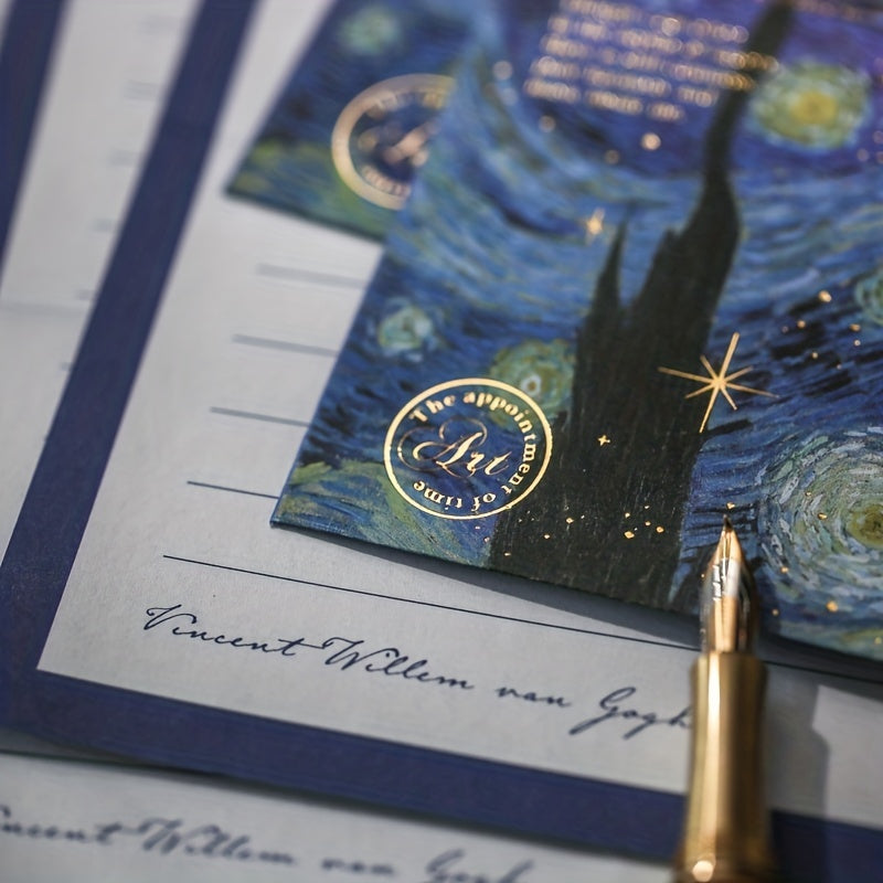 Time Covenant Series Envelope Set Retro Monet Letter Paper 6 Sheets