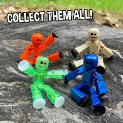 2pcs Robot Toys with Posable Arms & Legs Multicolor Collectible Figures