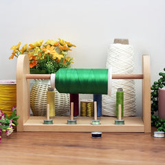 Wooden Yarn Storage Holder Knitting Thread Holder Stand Organizer Rack