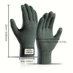 Men's Wool Touch Screen Winter Gloves