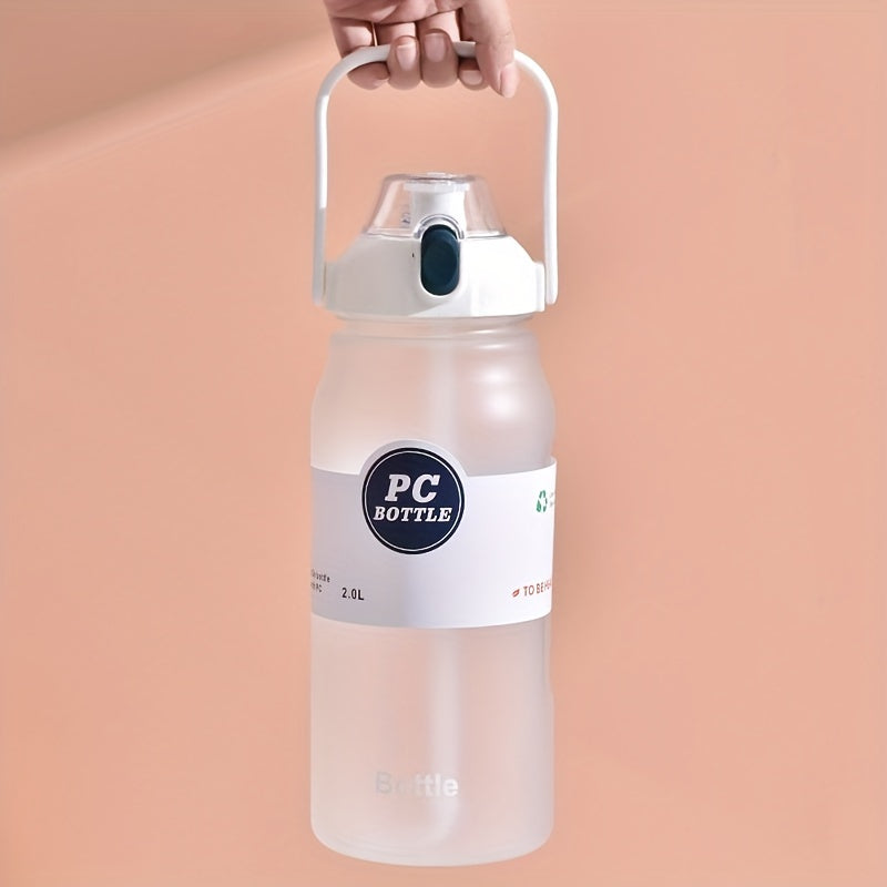 Gradient Leakproof Water Bottle with Straw 2L 68oz