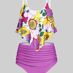 Floral Bandana Top & Panty Swimsuit Set