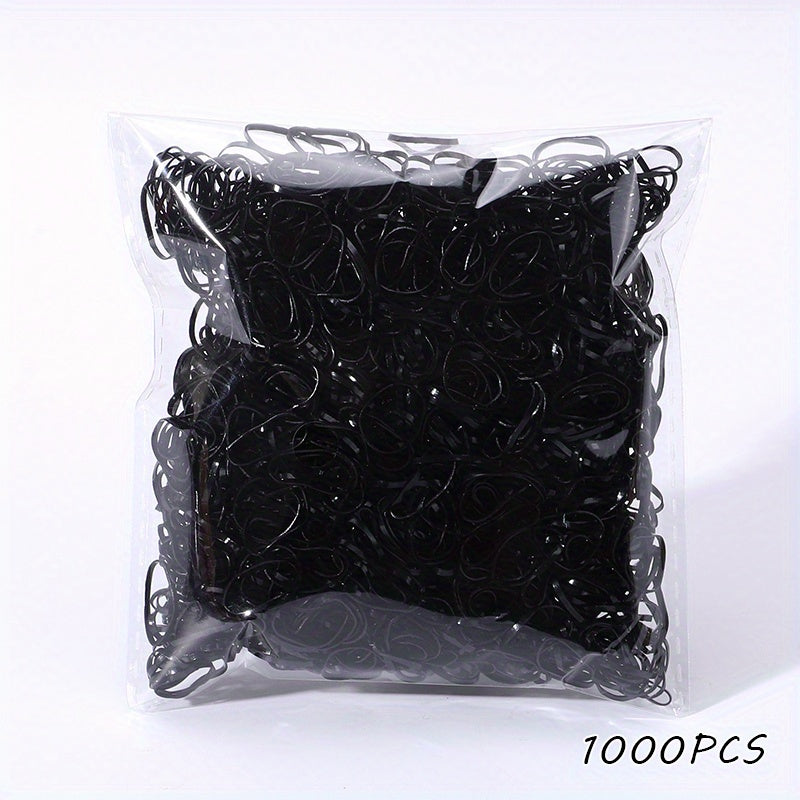 1000pcs Girls Colorful Hair Ties Set Holiday Gift