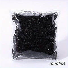 1000pcs Girls Colorful Hair Ties Set Holiday Gift