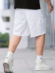 Men's Loose Fit Denim Shorts for Summer