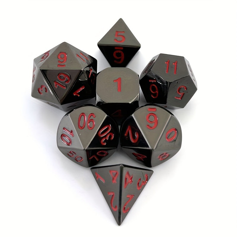 7pcs Metal Dice Board Game Set