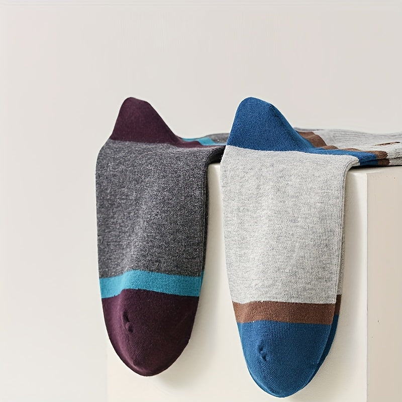 5 Pairs Men's Cotton Athletic Quarter Sports Socks
