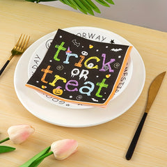 20pcs Halloween Party Decorative Napkins for Festive Celebrations