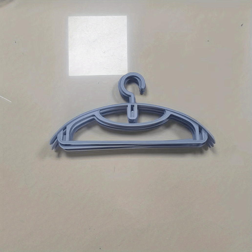 5pcs Semi-circular Stacking Hanging Clothes Rack Wide Shoulder Balcony Drying